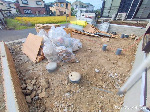 東京都府中市四谷4丁目の新築戸建て外構写真 2025年9月24日撮影
