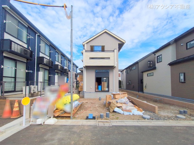 東京都府中市四谷4丁目の新築戸建て外構写真 2025年9月24日撮影