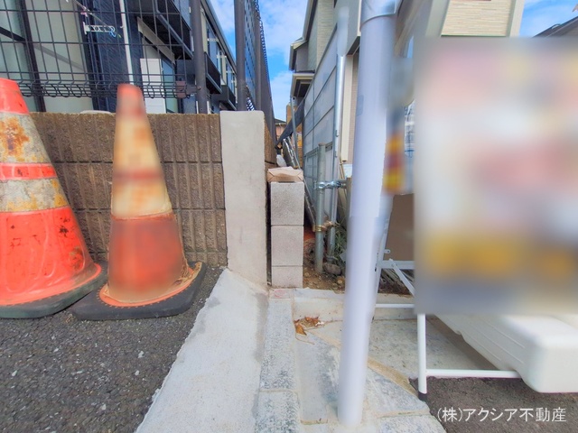 東京都府中市四谷4丁目の新築戸建て外構写真 2025年9月24日撮影