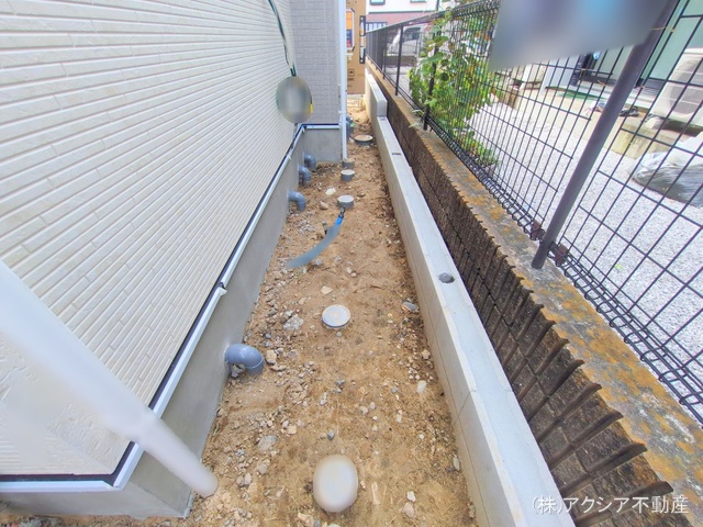 東京都府中市四谷4丁目の新築戸建て外構写真 2025年9月24日撮影