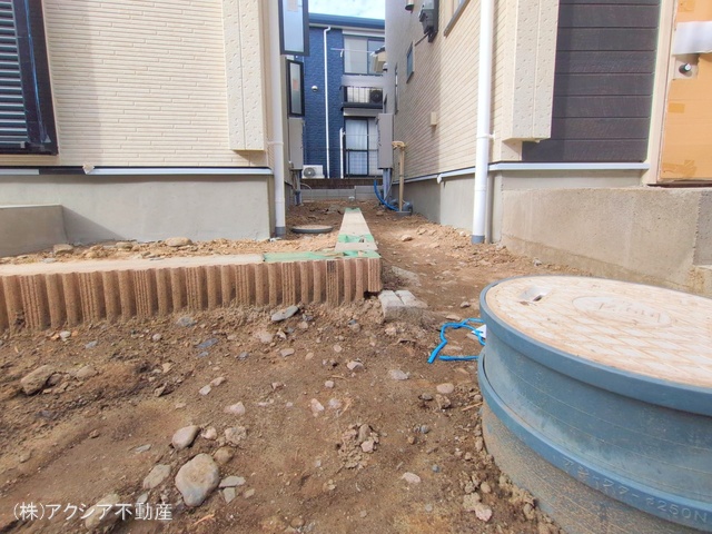 東京都府中市四谷4丁目の新築戸建て外構写真 2025年9月24日撮影