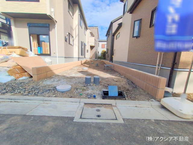 東京都府中市四谷4丁目の新築戸建て外構写真 2025年9月24日撮影
