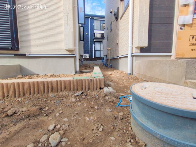 東京都府中市四谷4丁目の新築戸建て外構写真 2025年9月24日撮影