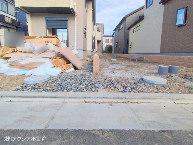 東京都府中市四谷4丁目の新築戸建て外構写真 2025年9月24日撮影