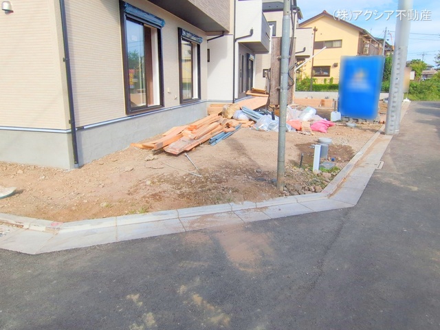 東京都府中市四谷4丁目の新築戸建て外構写真 2025年9月24日撮影