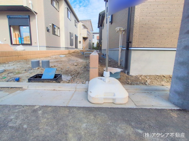 東京都府中市四谷4丁目の新築戸建て外構写真 2025年9月24日撮影