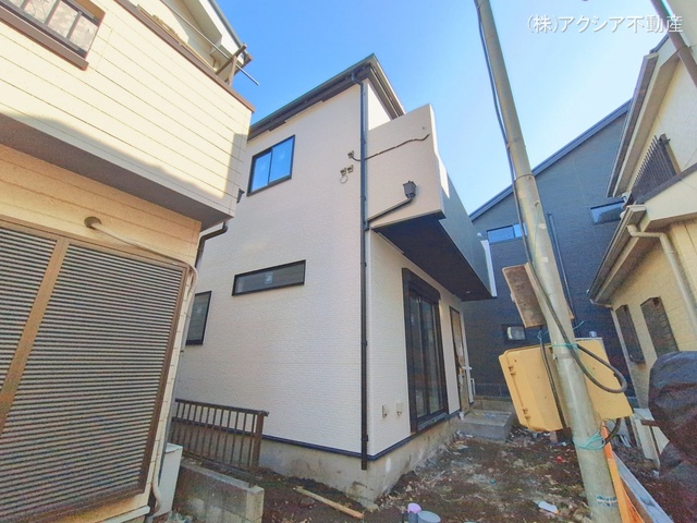 東京都府中市若松町3丁目の新築戸建て外構写真 2026年2月15日撮影