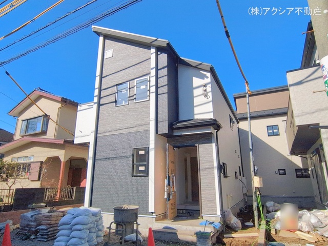 東京都府中市朝日町1丁目の新築戸建て外構写真 2026年2月18日撮影