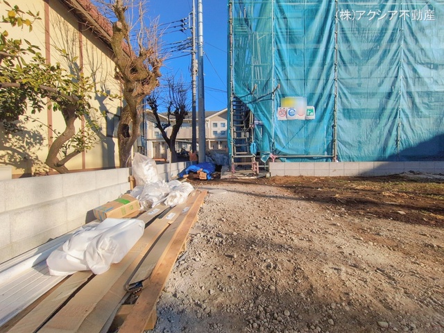 東京都府中市多磨町２丁目の新築戸建てシート写真 2026年1月7日撮影