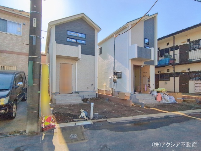 東京都府中市是政1丁目の新築戸建て外構写真 2026年2月5日撮影