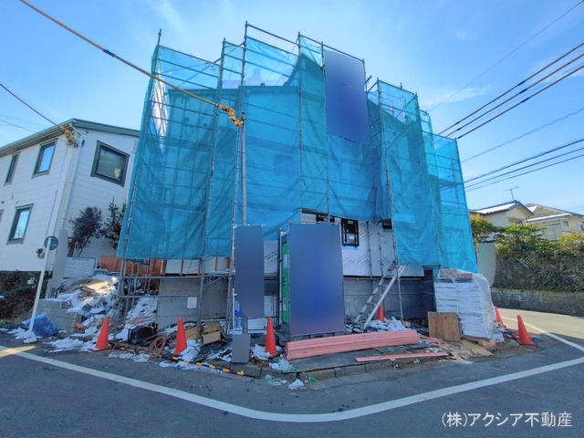 東京都府中市押立町5丁目の新築戸建てシート写真 2026年2月9日撮影