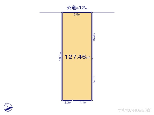 愛知県安城市美園町１丁目の土地 区画図 ※図面と異なる場合は現況を優先