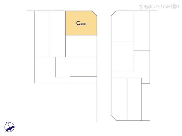 愛知県安城市美園町１丁目の土地全体区画図 ※図面と異なる場合は現況を優先
