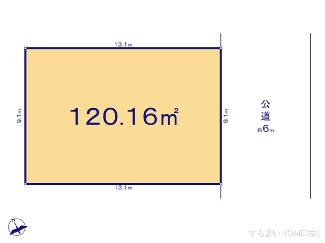 愛知県安城市美園町１丁目の土地 区画図 ※図面と異なる場合は現況を優先