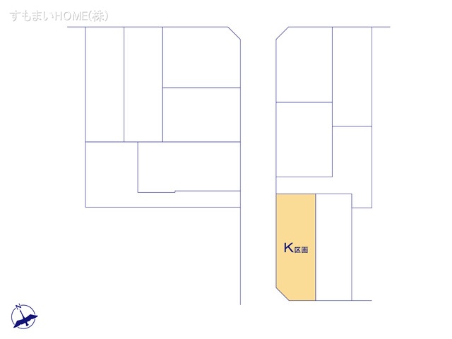 愛知県安城市美園町１丁目の土地全体区画図 ※図面と異なる場合は現況を優先