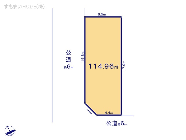 愛知県安城市美園町１丁目の土地 区画図 ※図面と異なる場合は現況を優先