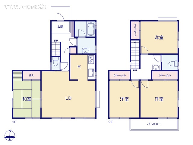 愛知県豊田市乙部ケ丘３丁目の中古戸建て 4LDK間取図 ※図面と異なる場合は現況を優先