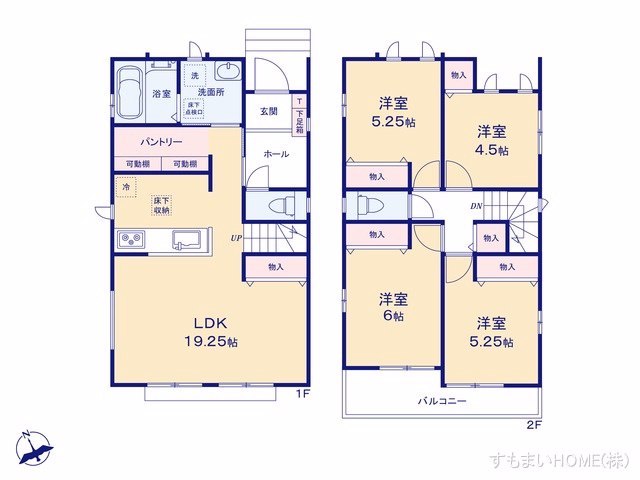 新築戸建て 安城市美園町 A号棟 間取図