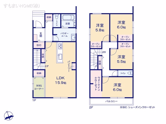 安城市安城町道上（戸建）B 間取図