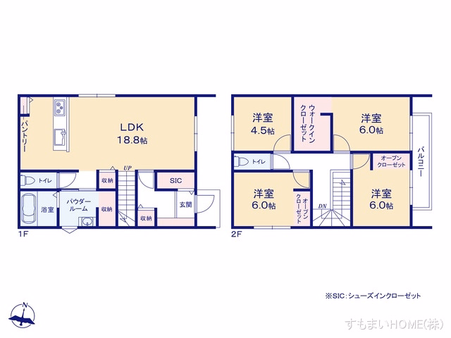 豊田市平戸橋町栄（戸建）A 間取図