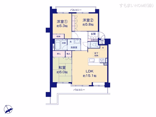 ダイアパレス豊田小坂丘 間取図