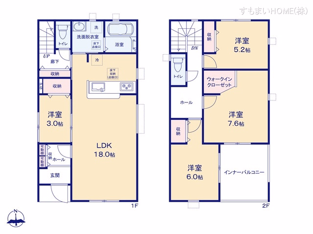 豊田市千足町神明堂(戸建)01 間取図