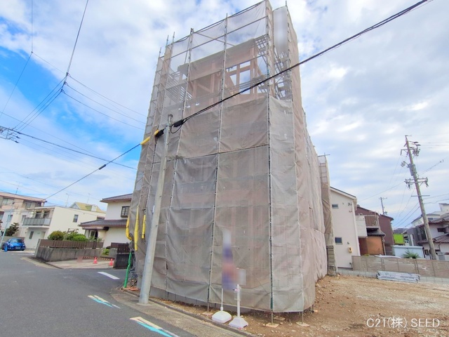 愛知県名古屋市昭和区折戸町３丁目の新築戸建て上棟写真 2025年11月10日撮影