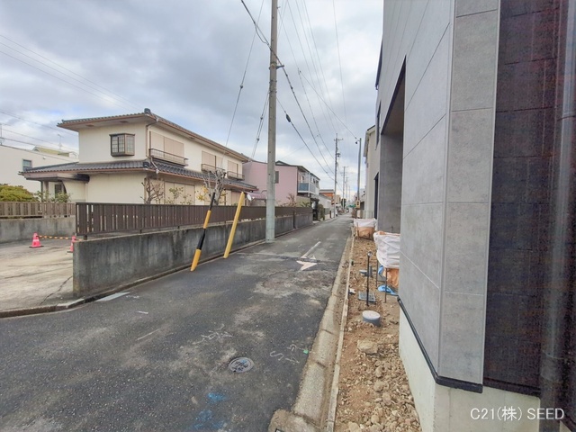 愛知県名古屋市昭和区折戸町３丁目の新築戸建て外構写真 2026年1月22日撮影