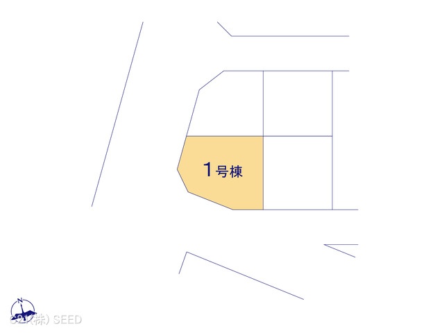 愛知県名古屋市昭和区折戸町３丁目の新築戸建て全体区画図 ※図面と異なる場合は現況を優先
