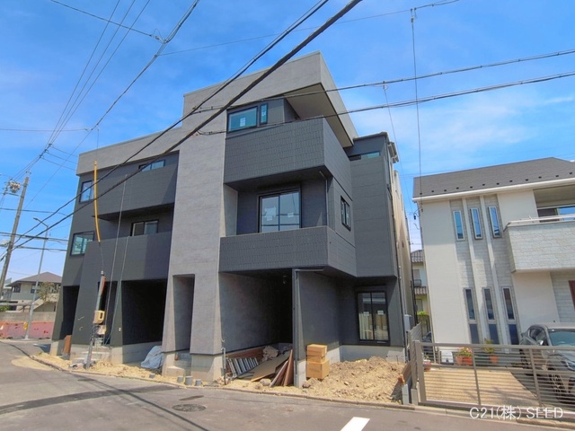 愛知県名古屋市昭和区折戸町3丁目の新築戸建て外構写真 2026年5月12日撮影