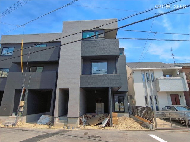 愛知県名古屋市昭和区折戸町3丁目の新築戸建て外構写真 2026年5月12日撮影