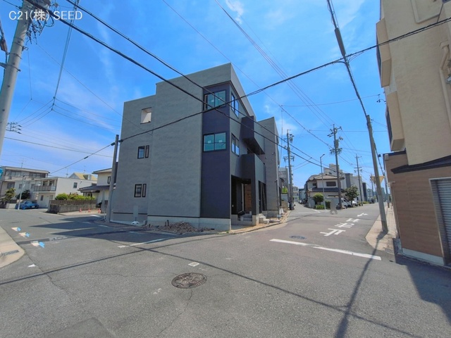 愛知県名古屋市昭和区折戸町3丁目の新築戸建て外構写真 2026年5月12日撮影