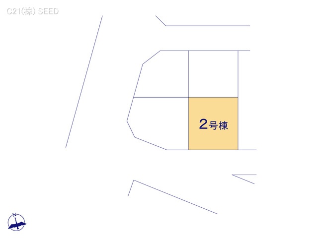愛知県名古屋市昭和区折戸町３丁目の新築戸建て全体区画図 ※図面と異なる場合は現況を優先
