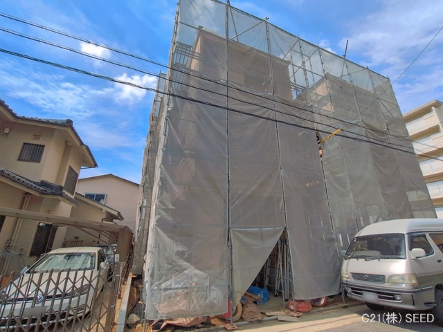 愛知県名古屋市昭和区丸屋町１丁目の新築戸建て上棟写真 2026年4月19日撮影