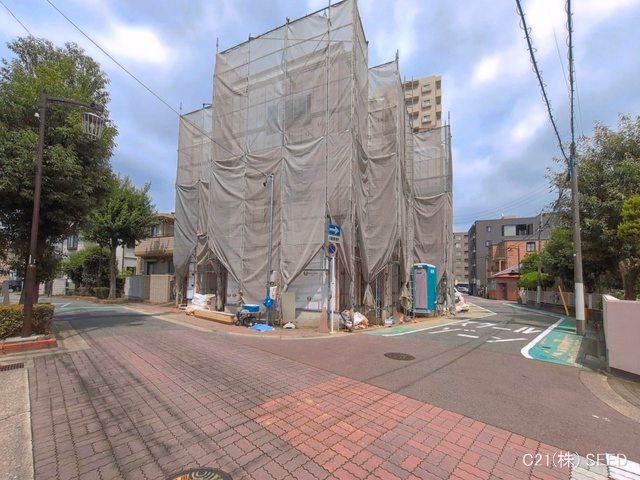 愛知県名古屋市千種区千種3丁目の新築戸建てシート写真 2026年7月6日撮影
