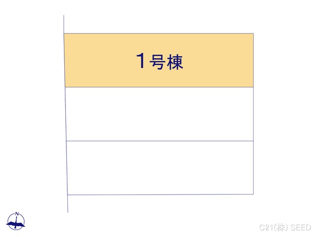 愛知県名古屋市昭和区塩付通７丁目の新築戸建て全体区画図 ※図面と異なる場合は現況を優先