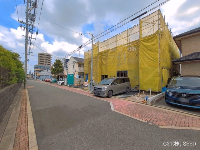 愛知県名古屋市昭和区塩付通7丁目の新築戸建て上棟写真 2026年6月28日撮影
