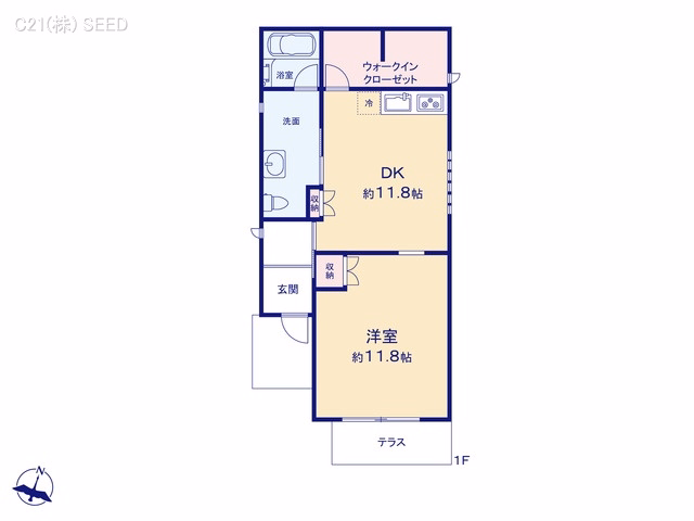 中古戸建て 名古屋市瑞穂区萩山町2丁目 間取図