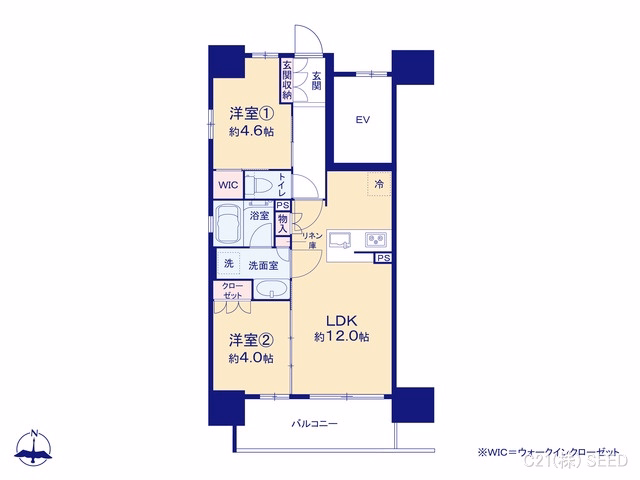 中古マンション オープンレジデンシア瑞穂公園 間取図