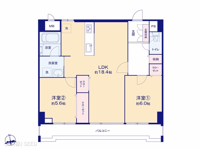 三旺マンション第5金山 間取図