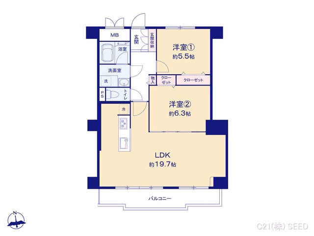 エスポア金山III 間取図