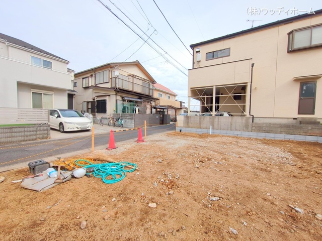 埼玉県越谷市弥栄町１丁目の新築戸建て更地・土地写真 2025年1月26日撮影