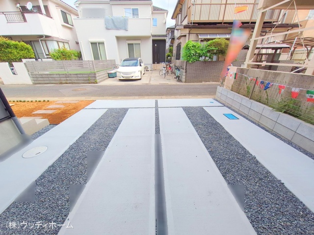 埼玉県越谷市弥栄町１丁目の新築戸建て完成写真 2025年7月3日撮影