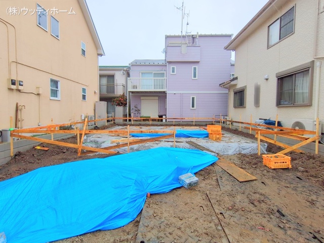 埼玉県越谷市東大沢３丁目の新築戸建て基礎写真 2025年3月4日撮影