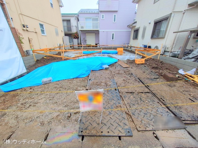 埼玉県越谷市東大沢３丁目の新築戸建て基礎写真 2025年3月4日撮影