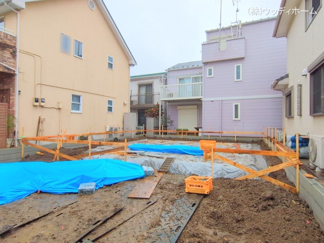 埼玉県越谷市東大沢３丁目の新築戸建て基礎写真 2025年3月4日撮影