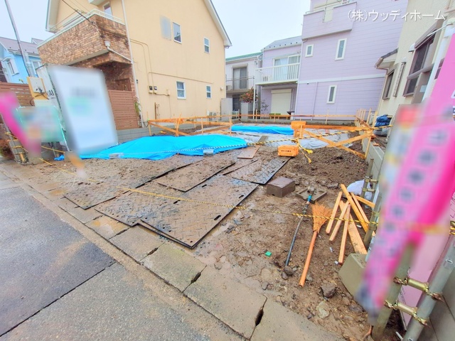 埼玉県越谷市東大沢３丁目の新築戸建て基礎写真 2025年3月4日撮影