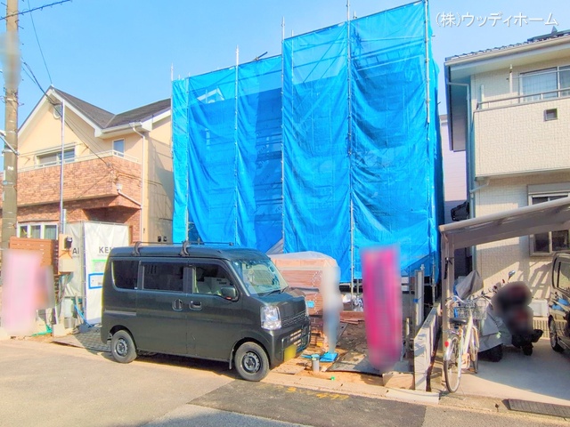 埼玉県越谷市東大沢３丁目の新築戸建てシート写真 2025年4月7日撮影