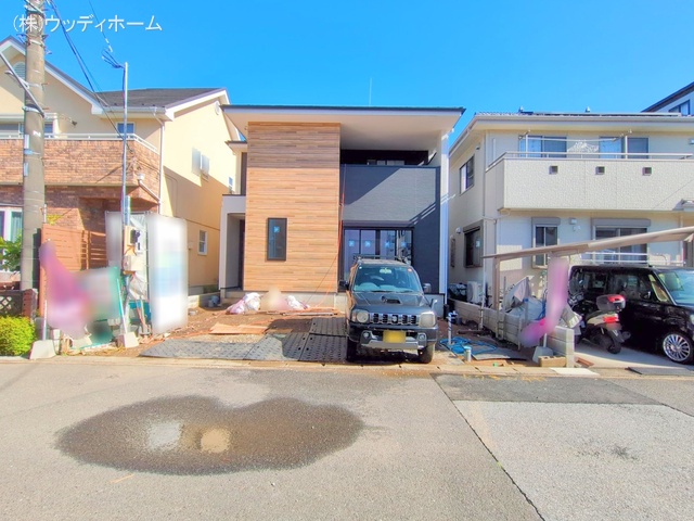 埼玉県越谷市東大沢３丁目の新築戸建て外構写真 2025年5月6日撮影