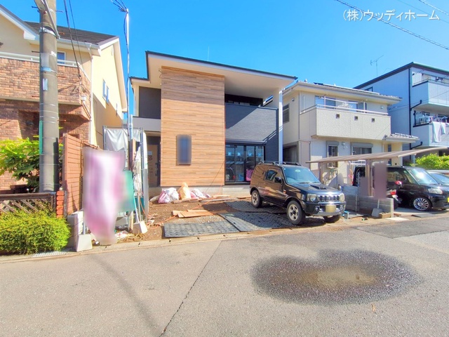 埼玉県越谷市東大沢３丁目の新築戸建て外構写真 2025年5月6日撮影